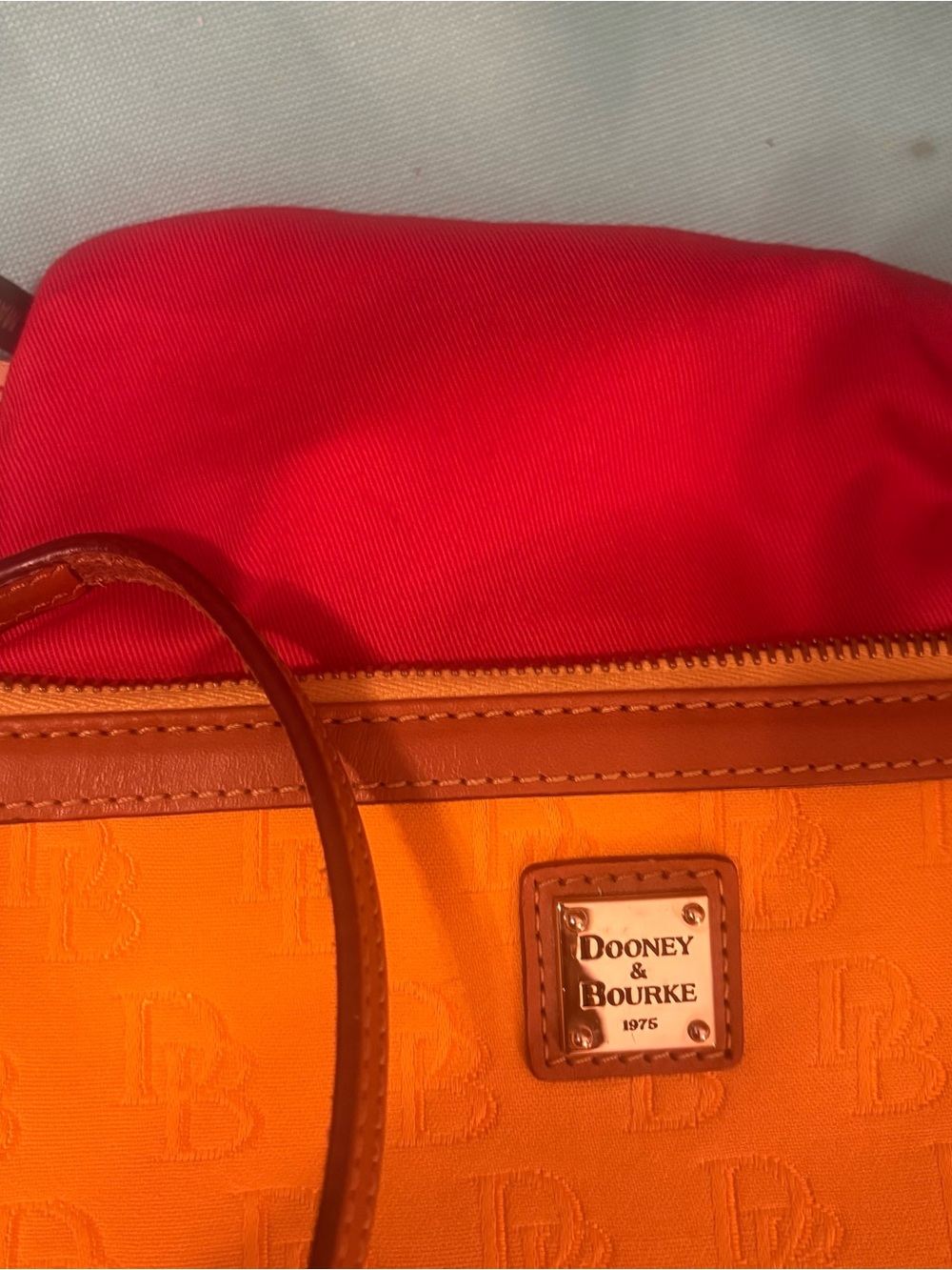 Dooney & Bourke Bright Yellow Logo Wristlet NWOT reg#K9244530 - Picture 3 of 6